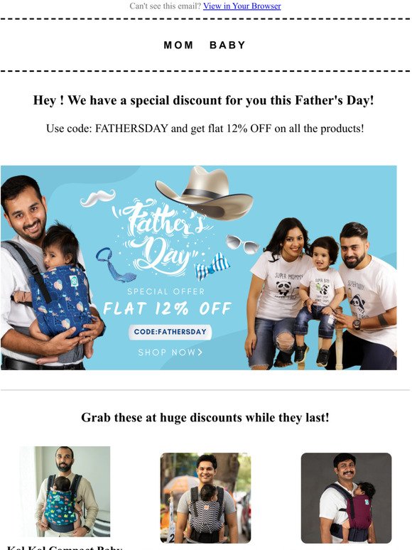 Father's Day SALE is live now! Grab your 12% off on all products today!