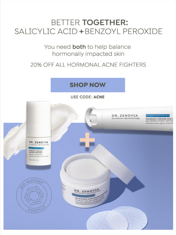Dr. Zenovia Better Together Salicylic Acid + Benzoyl Peroxide Milled
