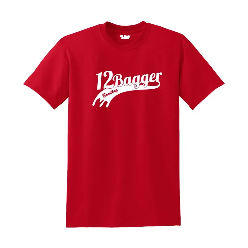 Image of 12Bagger Ribbon Coolwick True Red Bowling T-Shirt