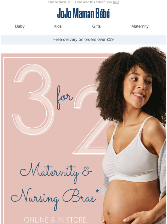 📢 PSA: It's 3 for 2 on maternity & nursing bras