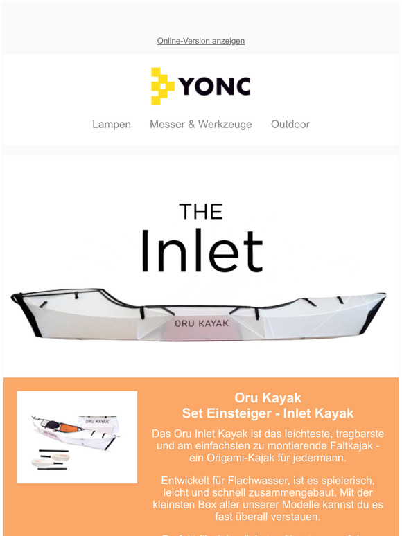 🚣🏼‍♀️ Artikel des Monats: Oru Kayak - Einsteiger Set Inlet Kayak