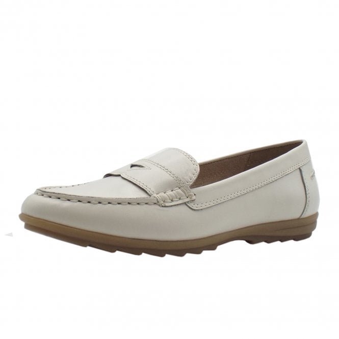 Boston Casual Wide Fit Loafers in White