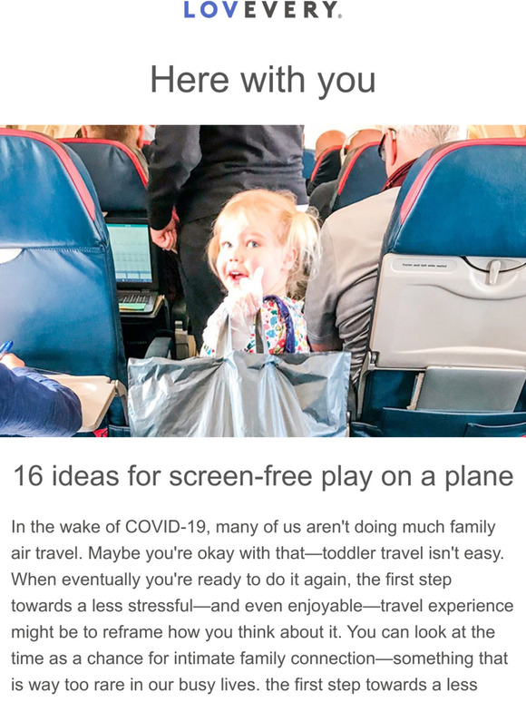 Lovevery 16 ideas for screenfree play on a plane Milled