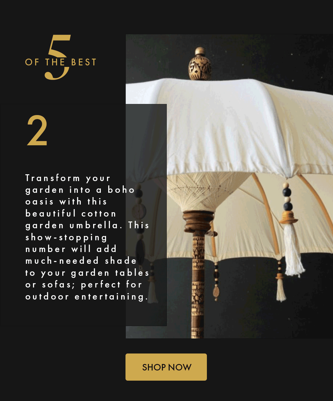 Rockett St 5 Of The Best Garden Parasols Milled