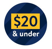 $20 & under