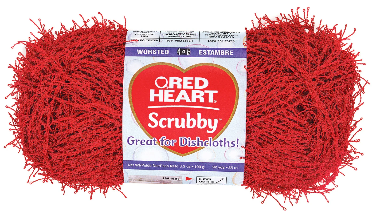 Red Heart Scrubby