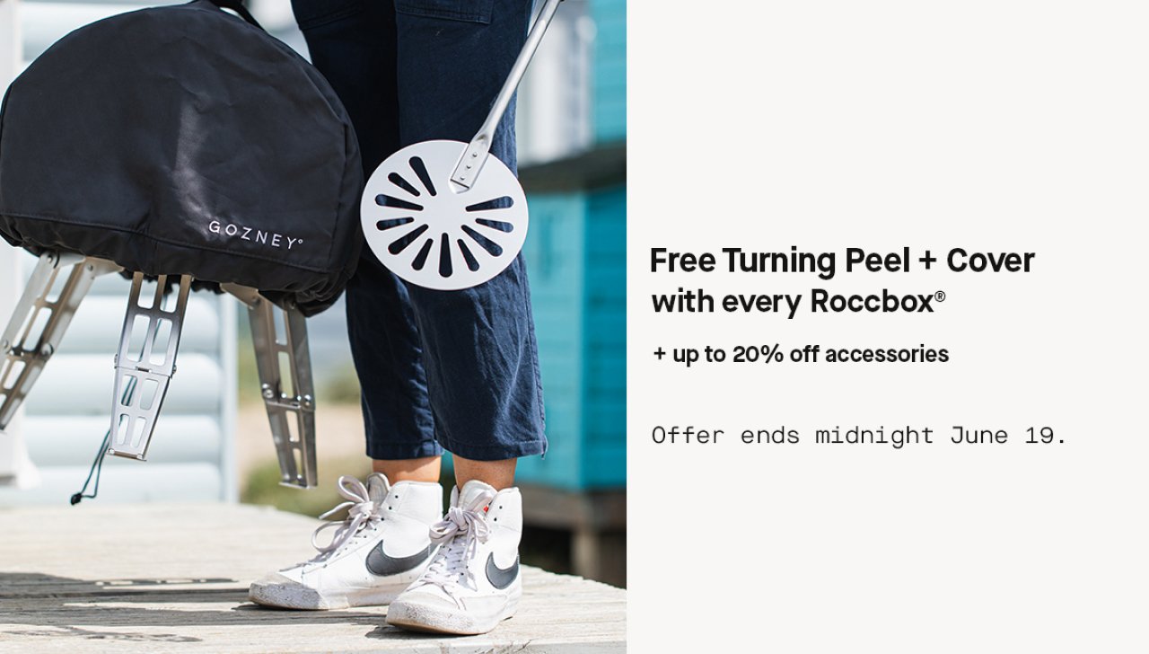 Free Turning Peel + Cover with every Roccbox