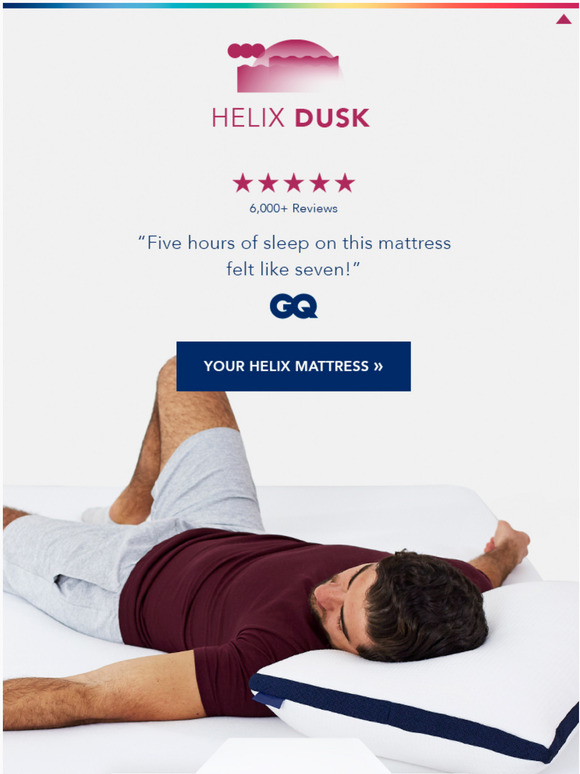Helix Sleep "Five hours of sleep on this mattress felt like seven