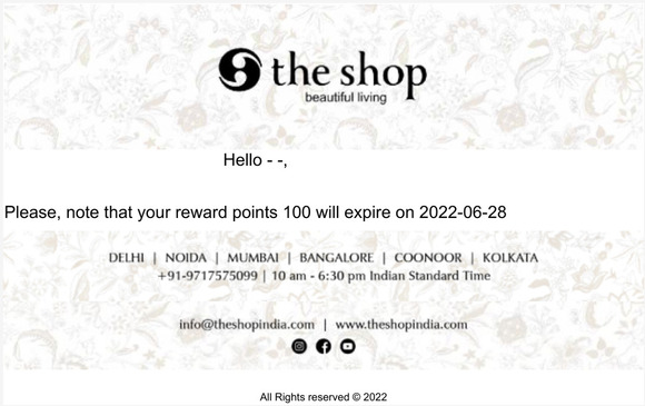 Your points at Default are about to expire