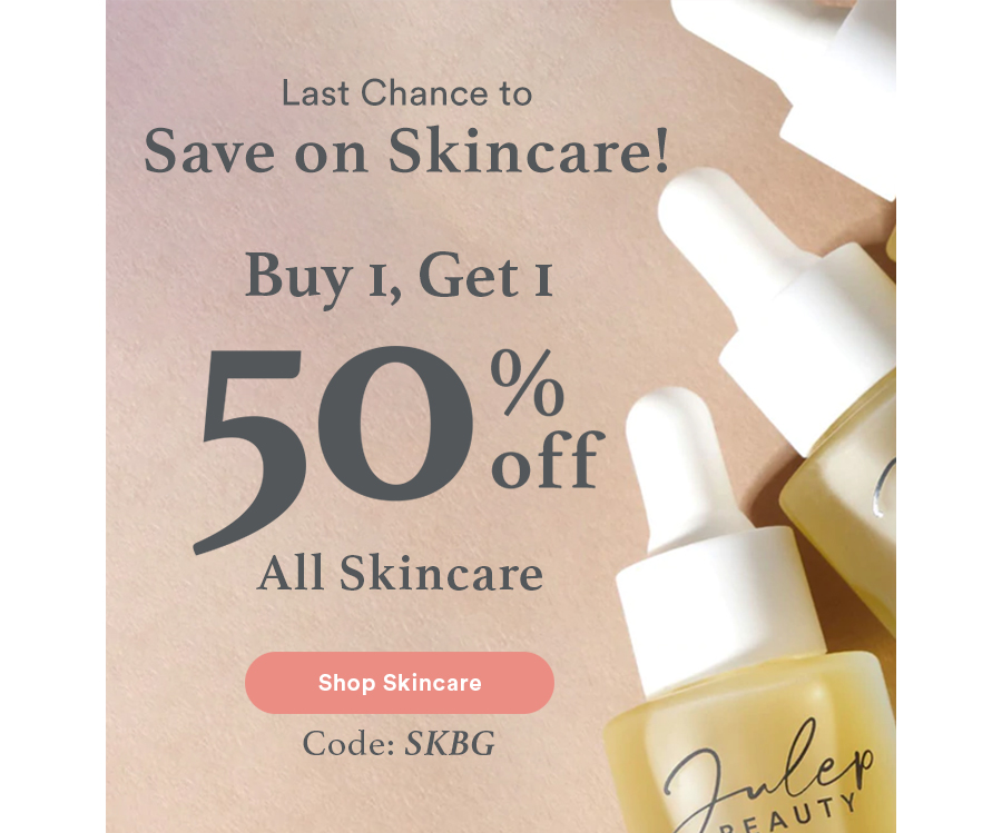 50% OFF All Skincare | Shop Skincare - Code: SKBG