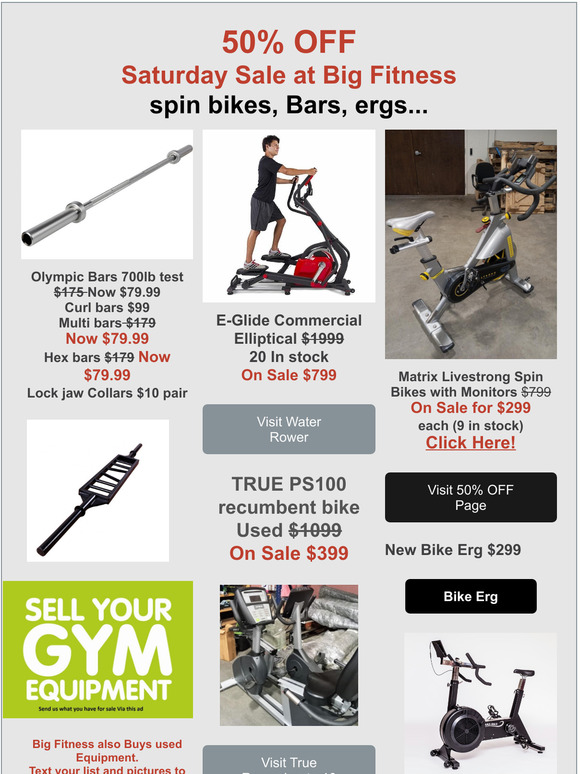 Big Fitness: 50% OFF Saturday Specials at Big Fitness in Cranston | Milled