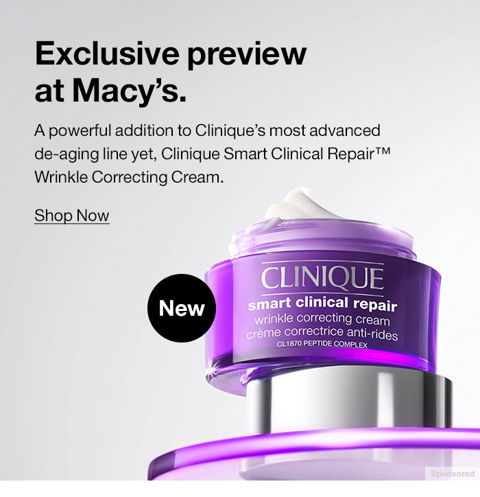Exclusive Preview At Macy's, Clinique Smart Clinical Repair Wrinkle Correcting Cream, Shop Now