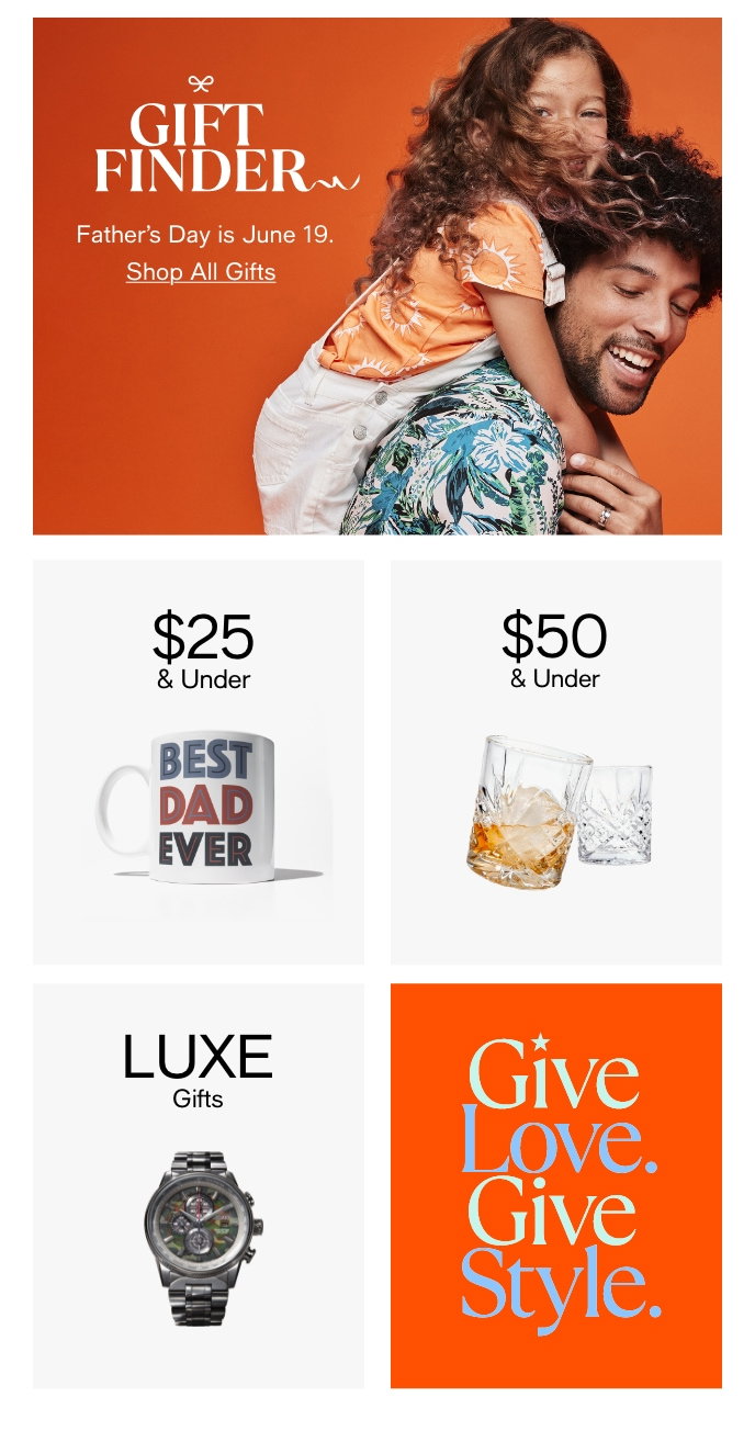 Gift Finder, Father's Day is June 19, Shop All Gifts