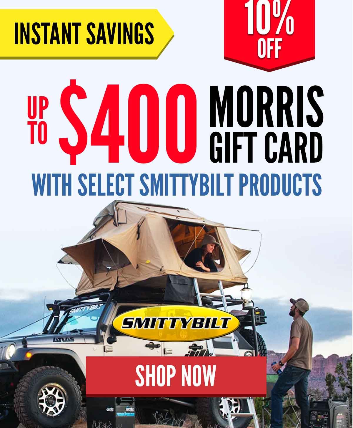 Up to $400 Morris Gift Card With Select Smittybilt Products