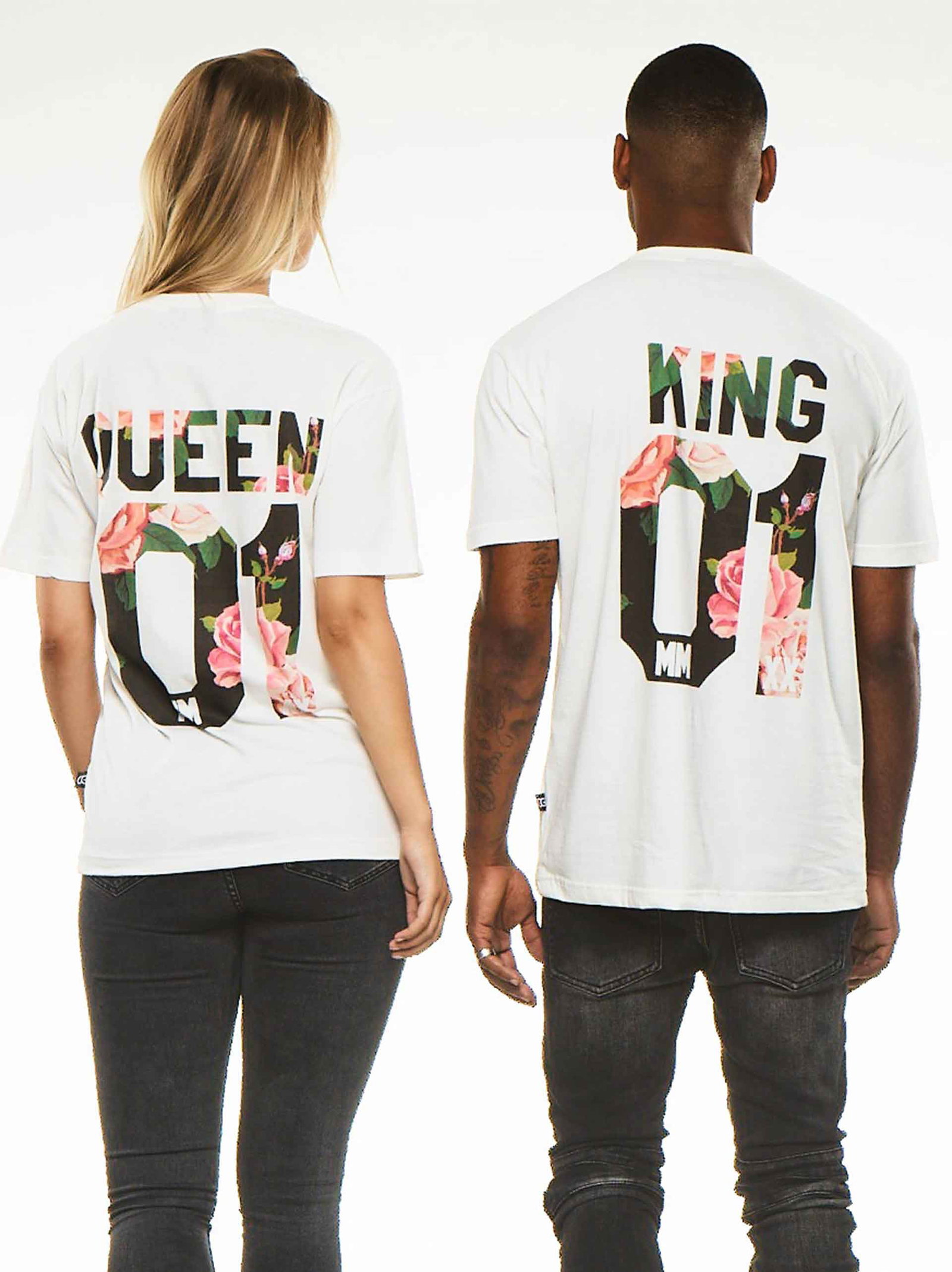 King & Queen 01 T-Shirt Floral