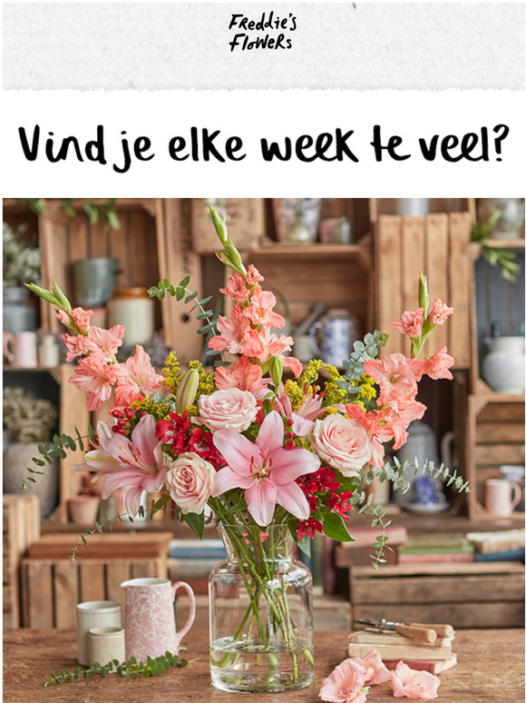 Vind je elke week te veel?