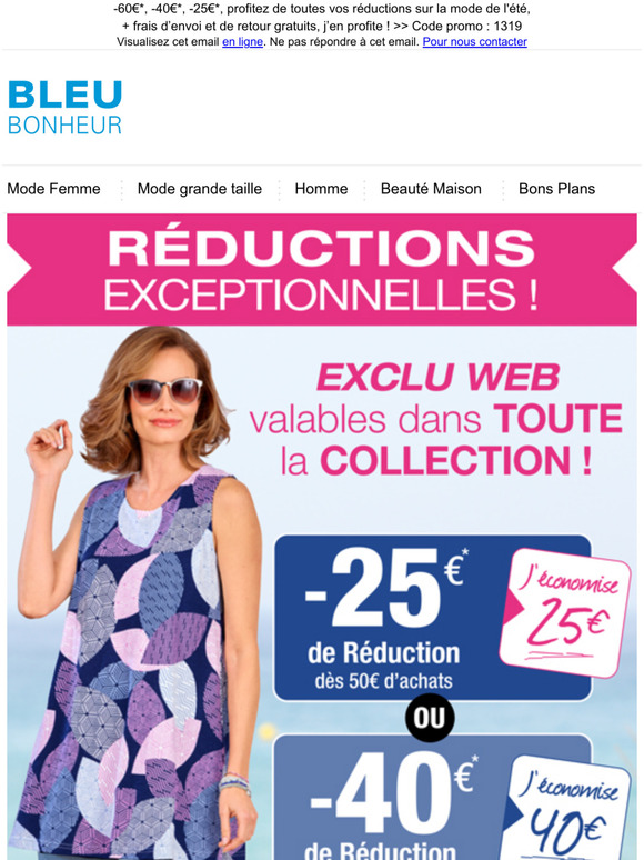 Bleu Bonheur Fr Toute La Mode Femme A Moins De Euros 10 De Remise Frais D Envoi Gratuits Milled