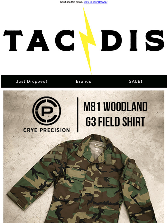Tactical Distributors 💥 New Crye Woodland Field Shirt!! Milled