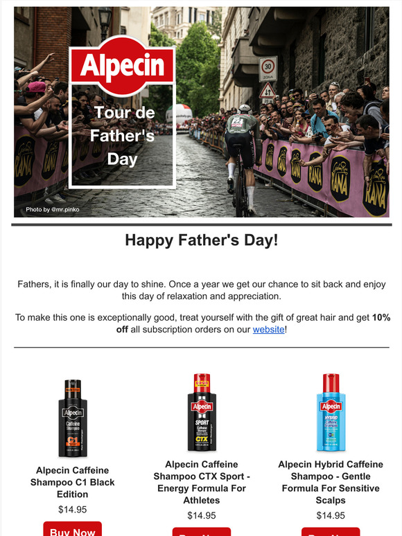 Celebrating a Tour de Father's Day!