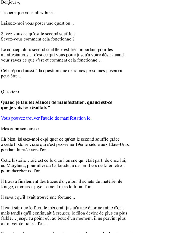 —, Le secret du second souffle (une histoire vraie)