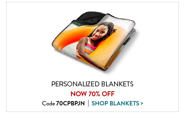 Personalized Blankets | Now 70% Off | Code 70CPBPJN | Shop Blankets>