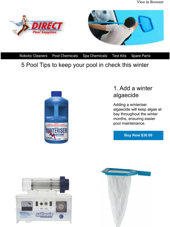 Direct Pool Supplies 5 winter pool tips to keep your water clean and clear Milled