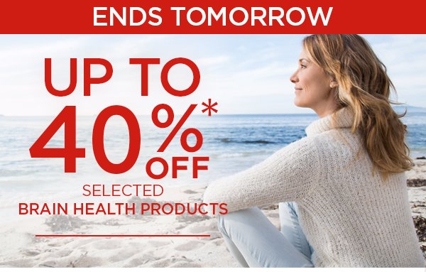Up to 40% off selected brain health products