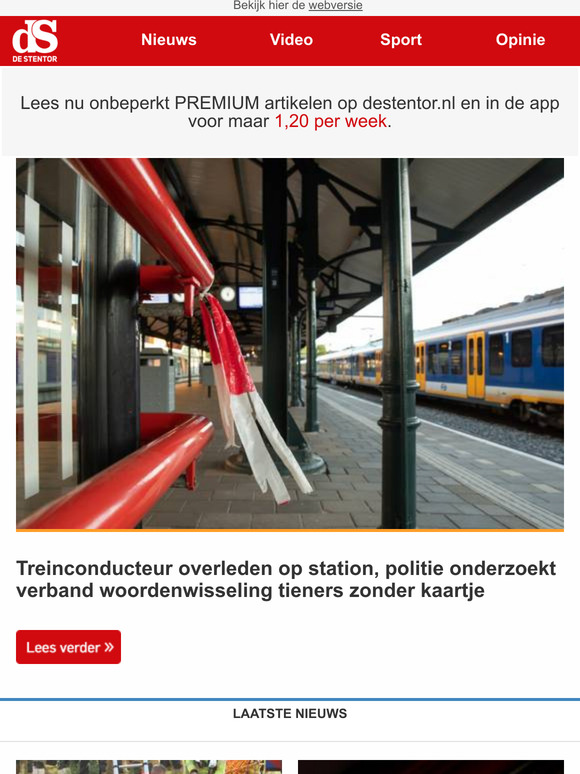 De Stentor: Treinconducteur Overleden Op Station, Incident Omgeven Met ...