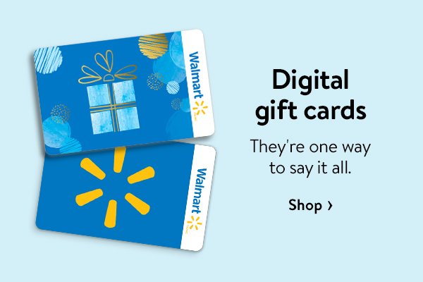 Digital gift cards - They're one way to say it all.