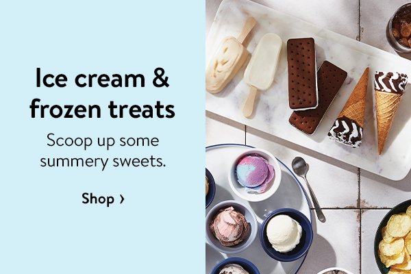 Ice cream & frozen treats - Scoop up some summery sweets.