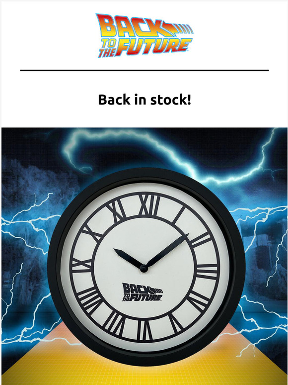 Back to the Future Back to the Future "Clock Tower Replica" Wall Clock
