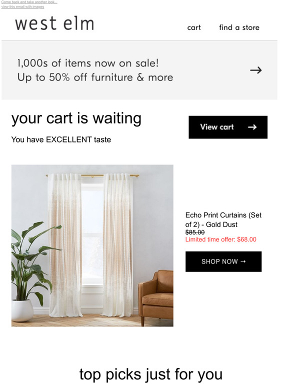 West Elm Email Newsletters Shop Sales, Discounts, and Coupon Codes