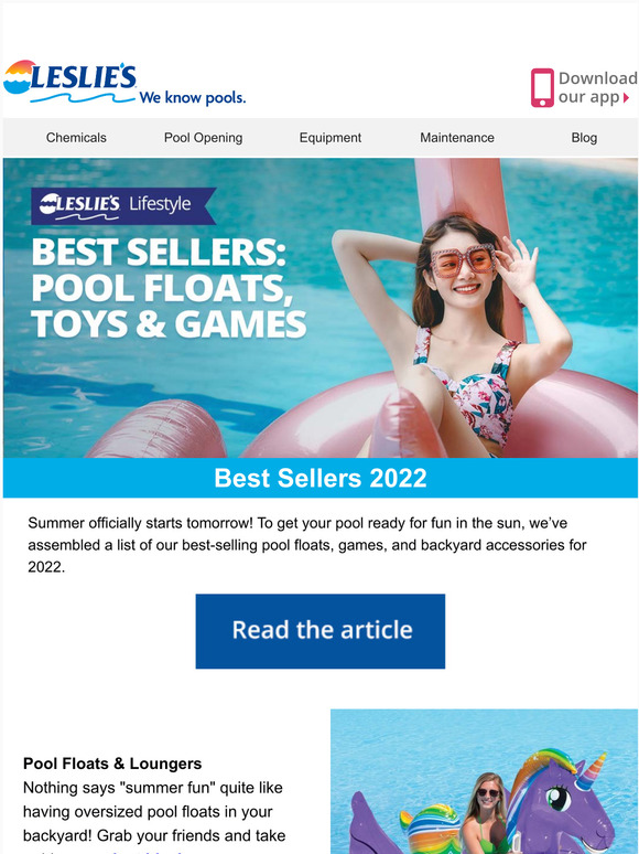 Leslie's Pool Supply See the Best Pool Floats & Games for 2022! Milled