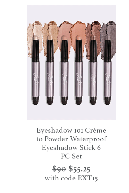 Eyeshadow 101 Crème to Powder Waterproof Eyeshadow Stick 6 PC Set