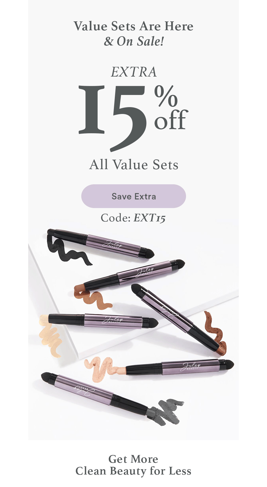 15% OFF All Value Sets | Save Extra - Code: EXT15