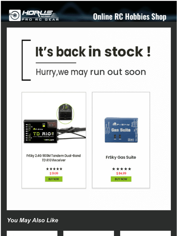 BACK NOW! Frsky Gas Suite and TD R10 Receiver