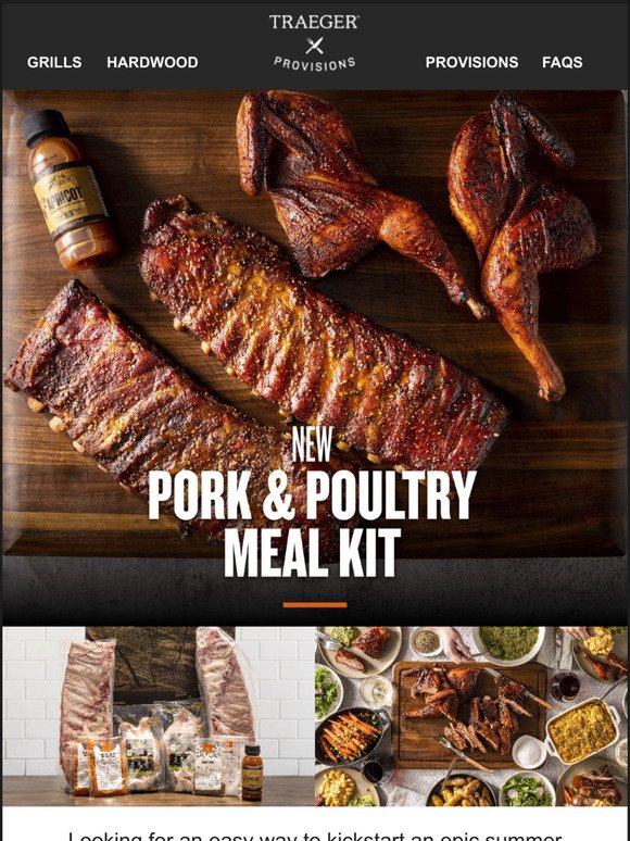 Start the Party with NEW Pork & Poultry Meal Kits