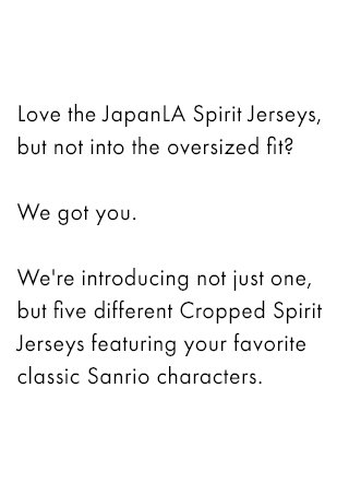Love the JapanLA Spirit Jerseys, but not into the oversized fit? 