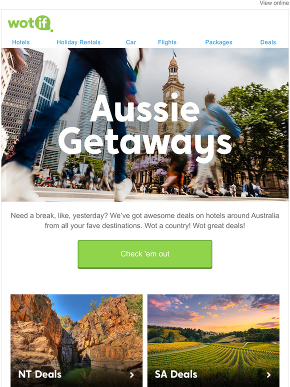 Your backyard is calling! Here's some Aussie Getaway deals ☀️