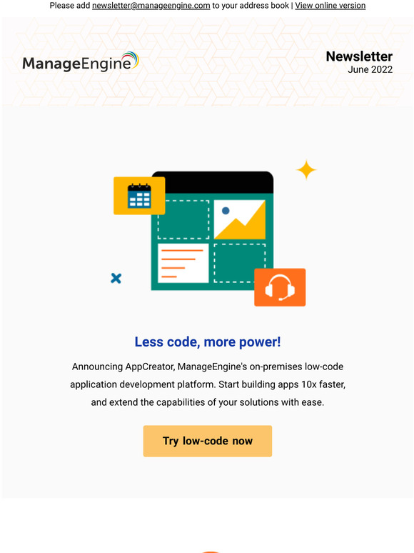 ManageEngine Introducing AppCreator The lowcode app builder from