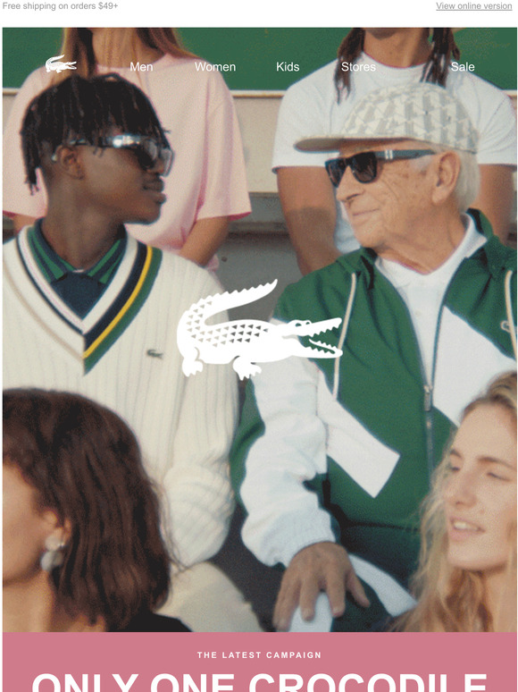 Lacoste The crocodile where differences find common ground Milled