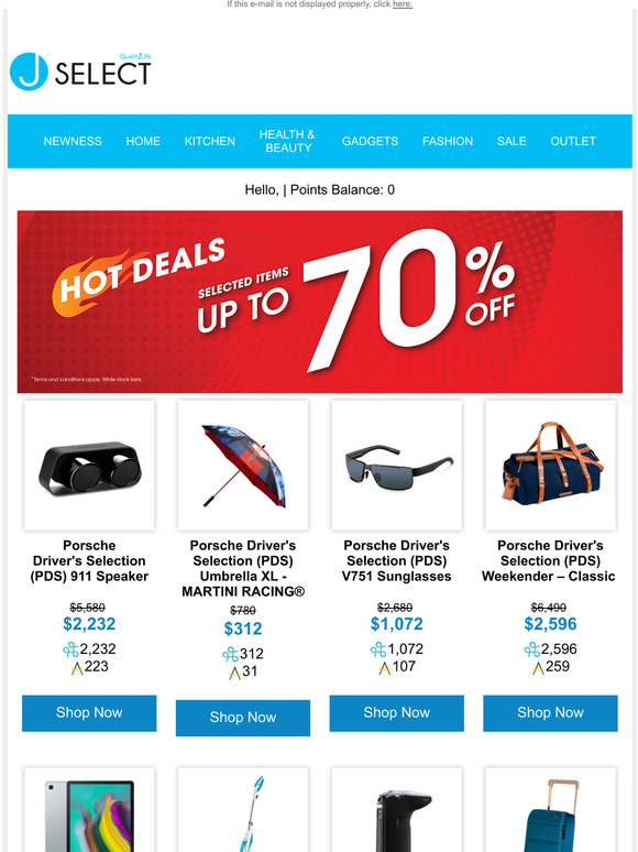 Hot Deals up to 70% OFF!