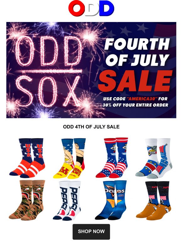 ODD SOX 4TH OF JULY SALE IS HERE!