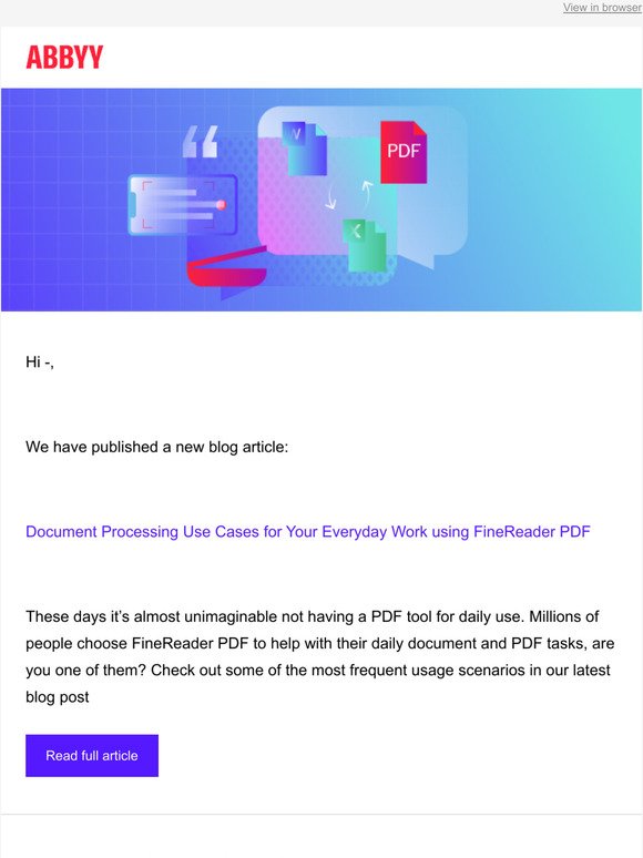 FineReader Blog — Document Processing Use Cases for Your Everyday Work Using FineReader PDF