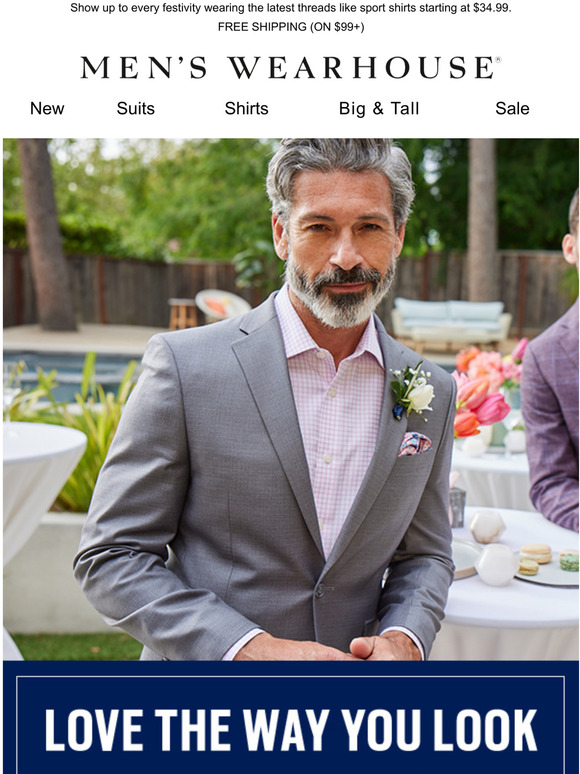 Men's Wearhouse These top wedding suits will sell out soon! Milled