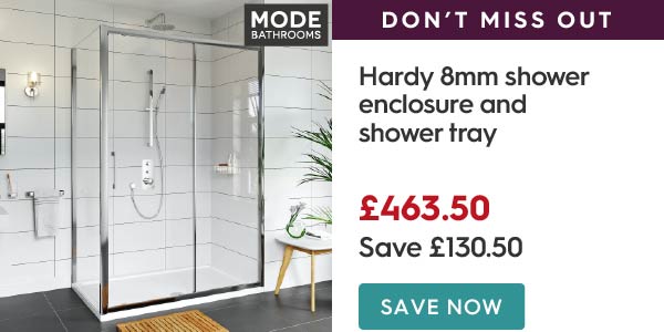 Mode Hardy 8mm easy clean shower enclosure and stone shower tray