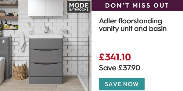 Mode Adler grey floorstanding vanity unit and basin 600mm