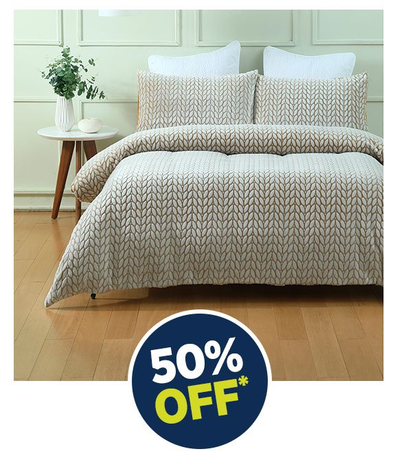 50% Off All Full Priced Flannelette Quilt Covers & Sheets