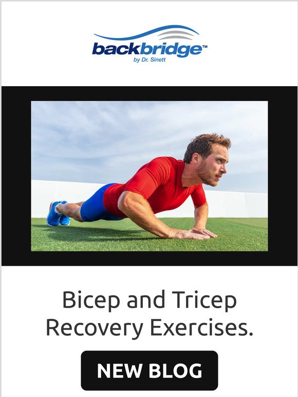 5 Easy Bicep and Tricep Recovery Exercises Using the Backbridge!