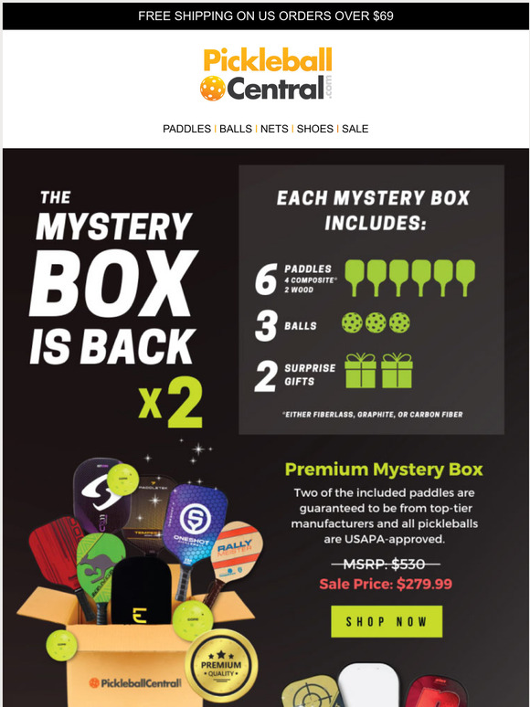 Pickleball Central Mystery Boxes are BACK (x2) Milled